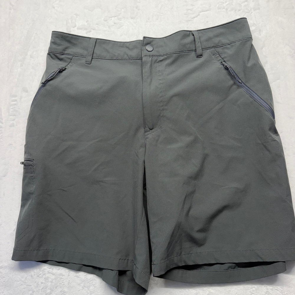 Columbia Cargo Shorts Stretch 34 Green Mens Hiking Outdoor Trail XO0916 Gorpcore